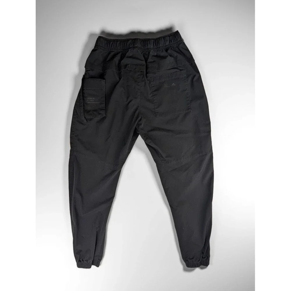 Adidas TH PNT Twill Sports Joggers Pants Black Belted Pants Men's S